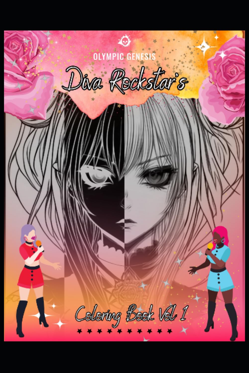Diva Rockstars Coloring Book